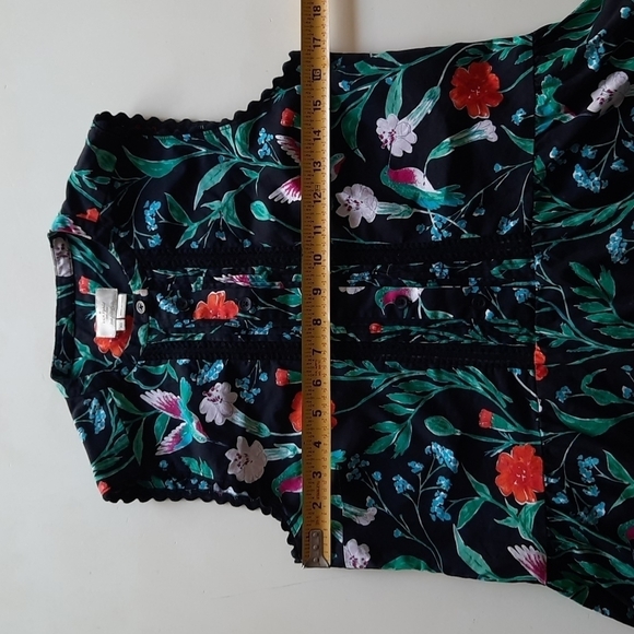 Kate Spade Jardin Poplin Peplum top extra small - Picture 9 of 10